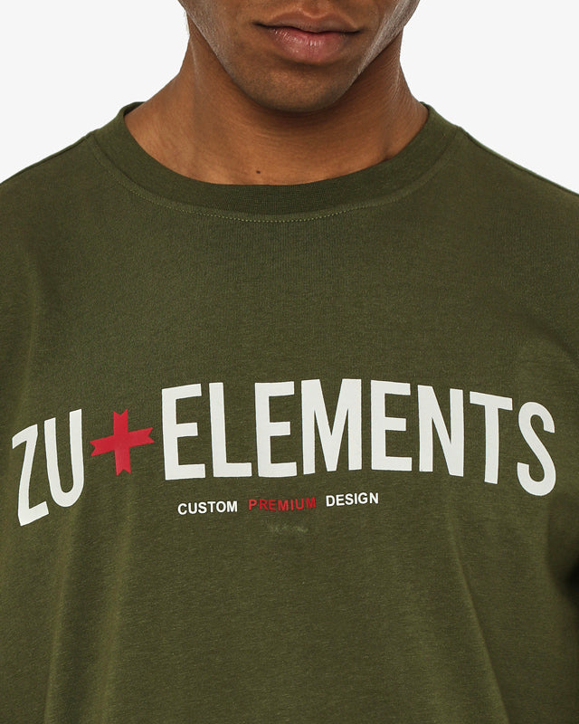 T-shirt manica lunga, logo frontale stampato, collo e polsi a coste