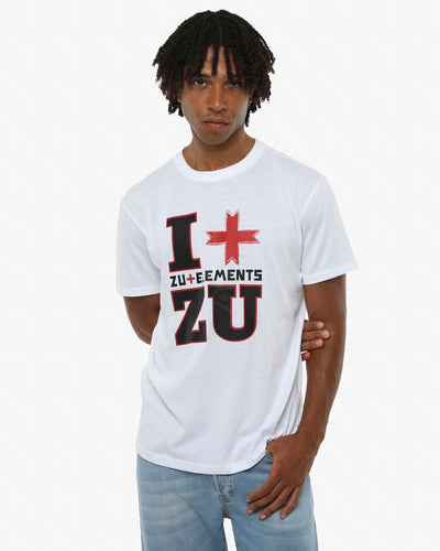 T-shirt girocollo maniche corte, stampa frontale logata