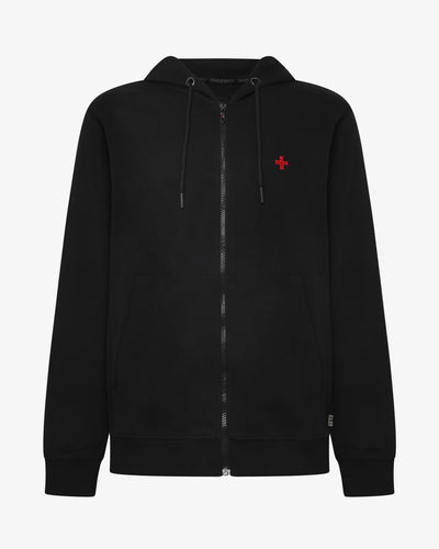 Felpa con zip e cappuccio