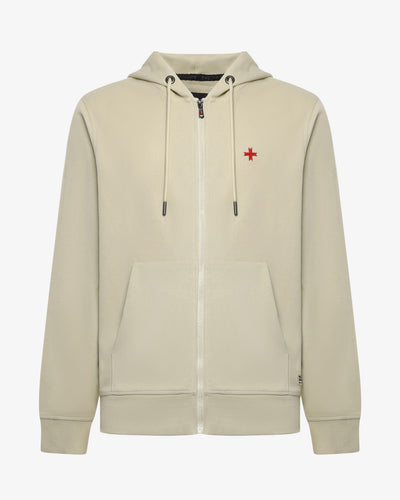 Felpa con zip e cappuccio