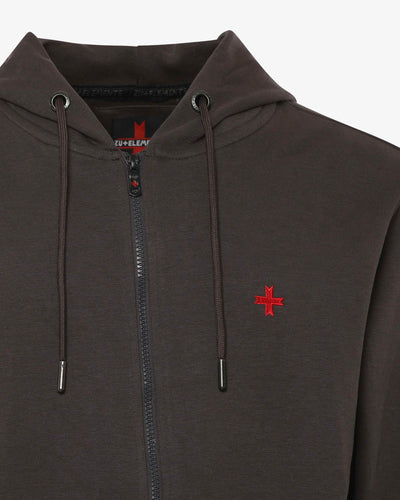 Felpa con zip e cappuccio