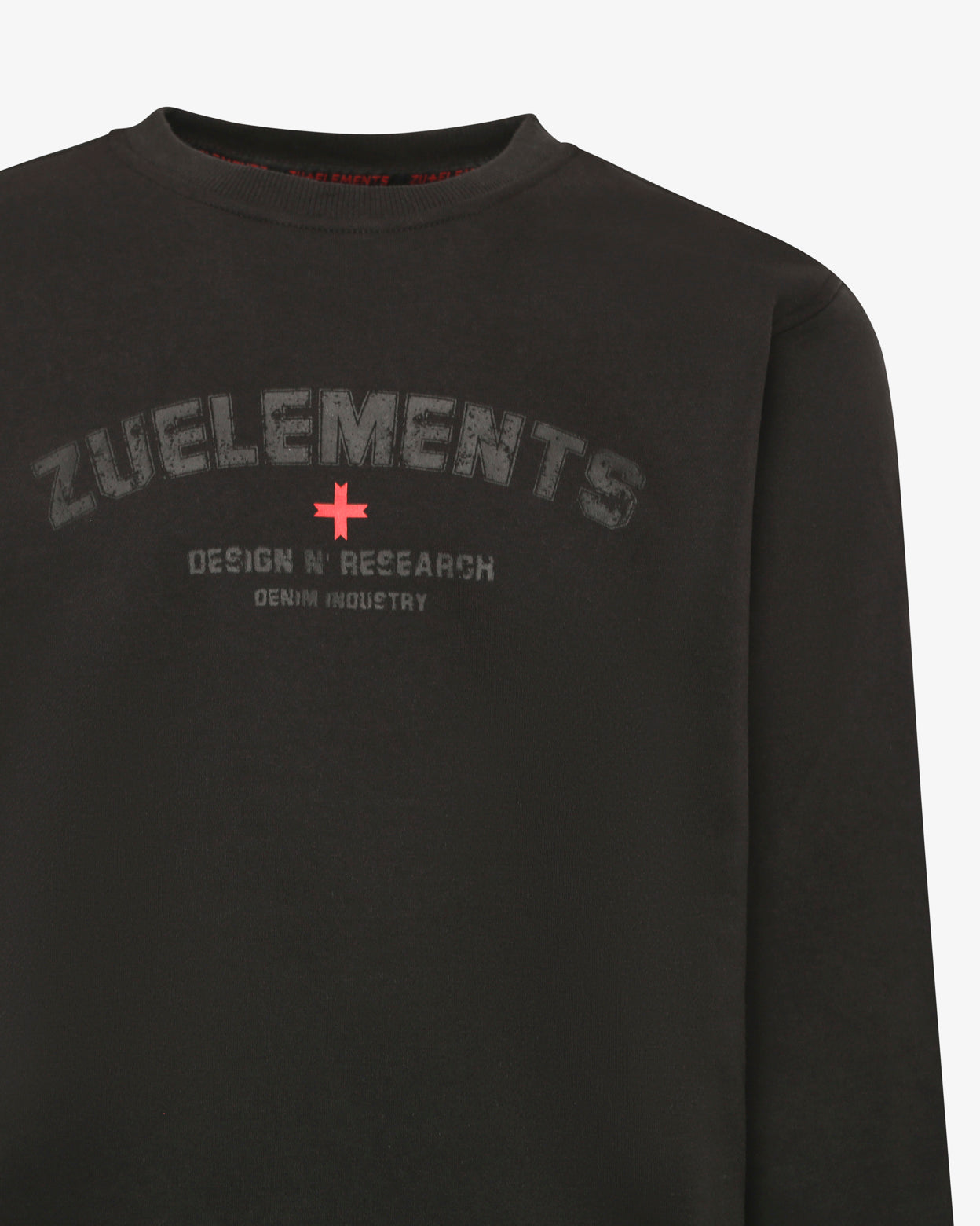 Felpa girocollo Design N' Research - fondo a costine