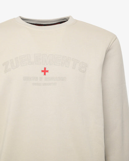 Felpa girocollo Design N' Research - fondo a costine