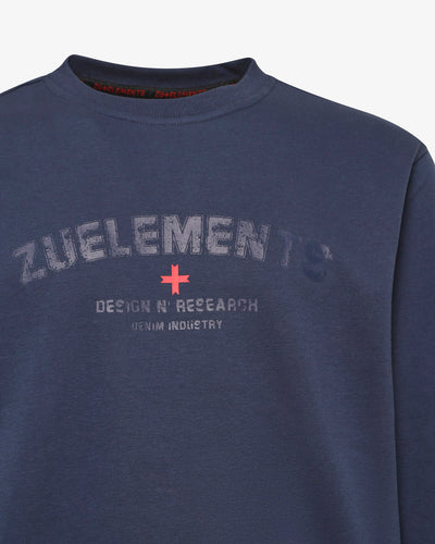 Felpa girocollo Design N' Research - fondo a costine