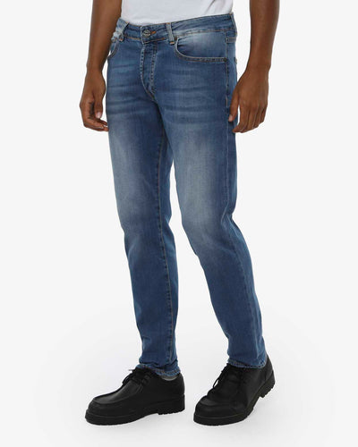 Jeans slim fit Sammy in tono light blu