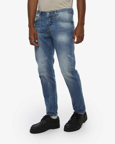 Jeans slim fit Sammy in tono medium blue