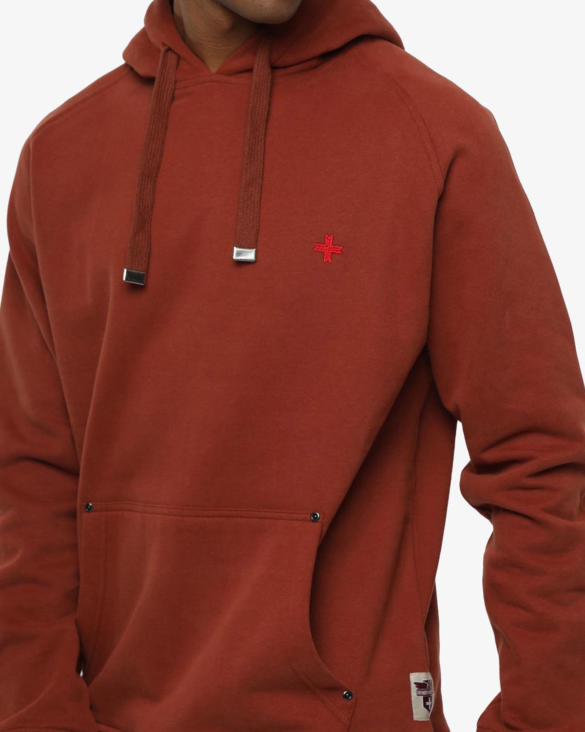 Felpa Carbon con cappuccio e manica raglan