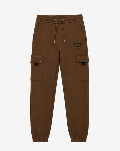 Pantaloni cargo in felpa con rivetti