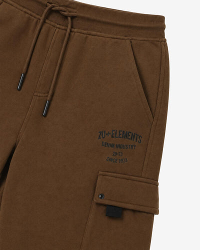 Pantaloni cargo in felpa con rivetti