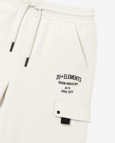 Pantaloni cargo in felpa con rivetti