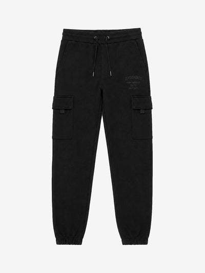 Pantaloni cargo in felpa con rivetti