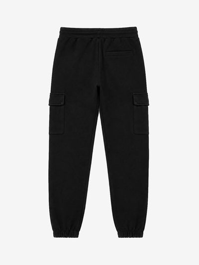 Pantaloni cargo in felpa con rivetti
