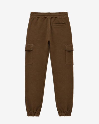 Pantaloni cargo in felpa con rivetti