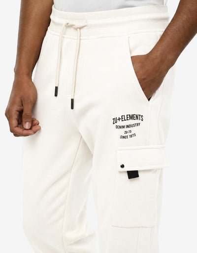 Pantaloni cargo in felpa con rivetti