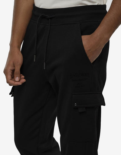 Pantaloni cargo in felpa con rivetti
