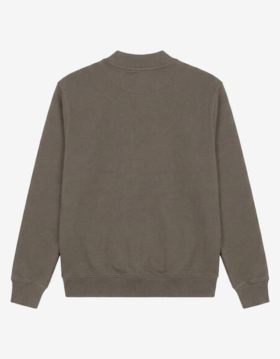 Felpa girocollo in neoprene con ricamo