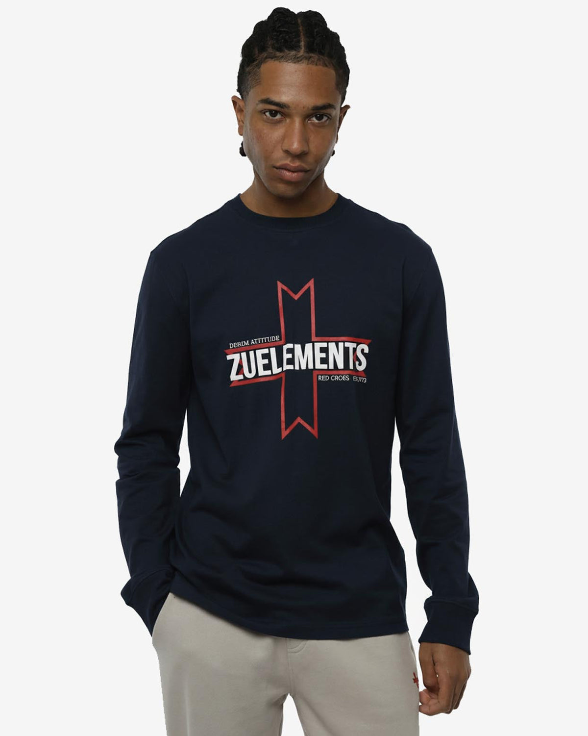 T-shirt a maniche lunghe con stampa logata