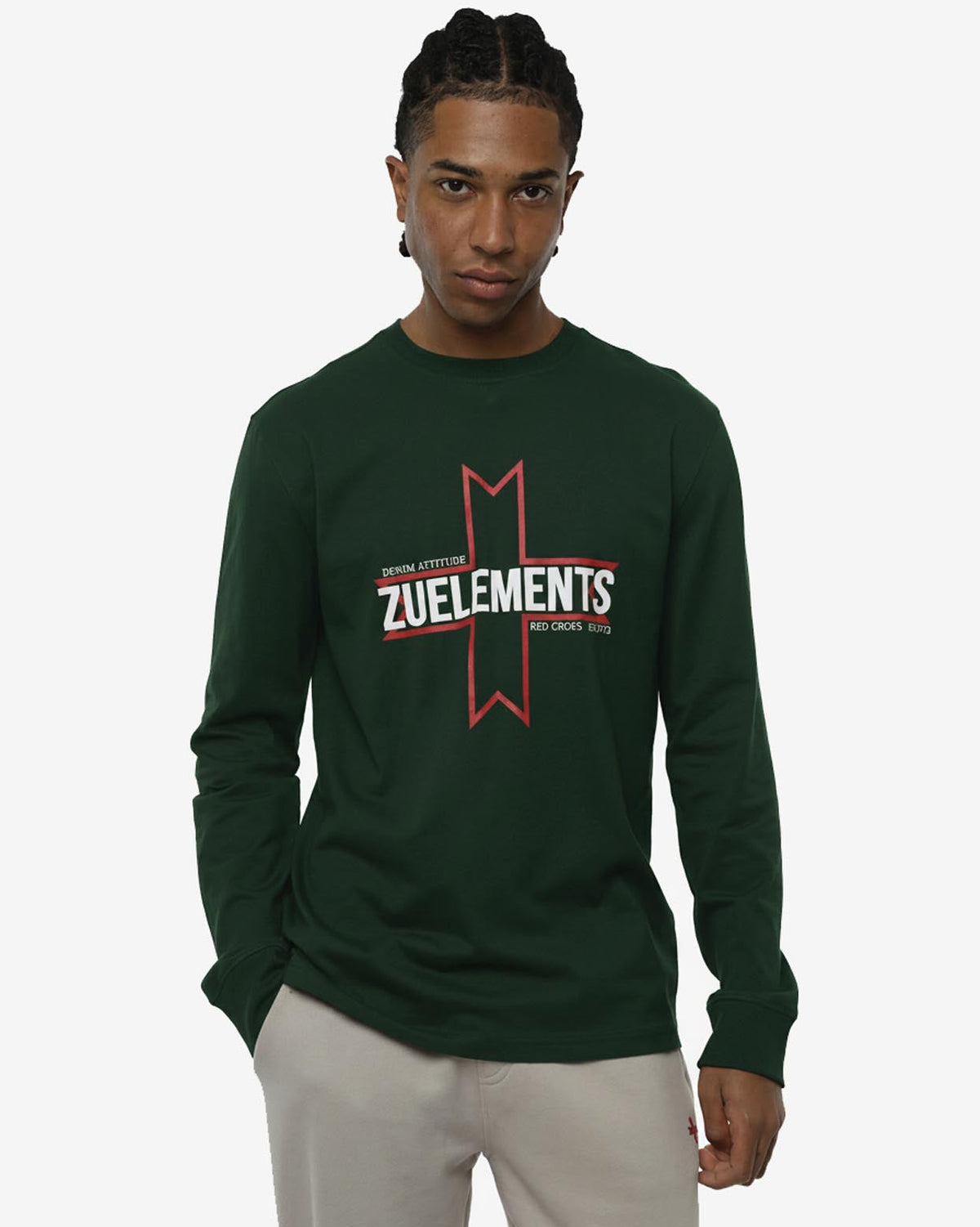 T-shirt a maniche lunghe con stampa logata