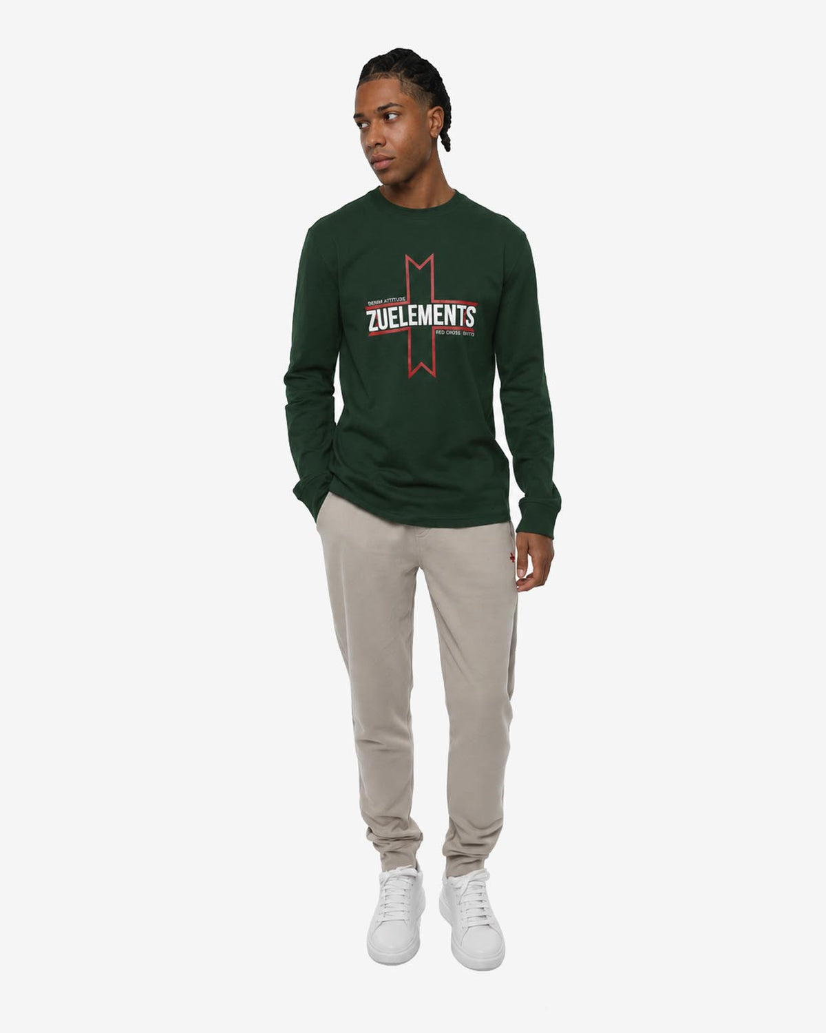 T-shirt a maniche lunghe con stampa logata