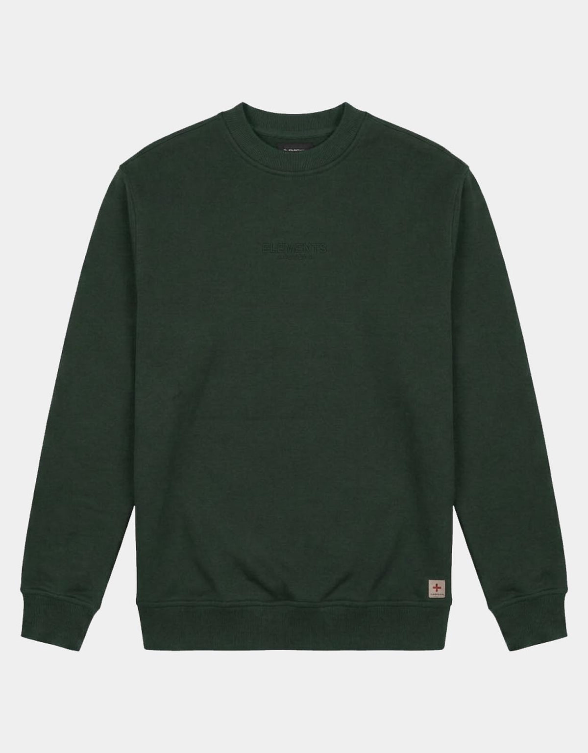 Felpa girocollo relaxed fit con ricamo in tono