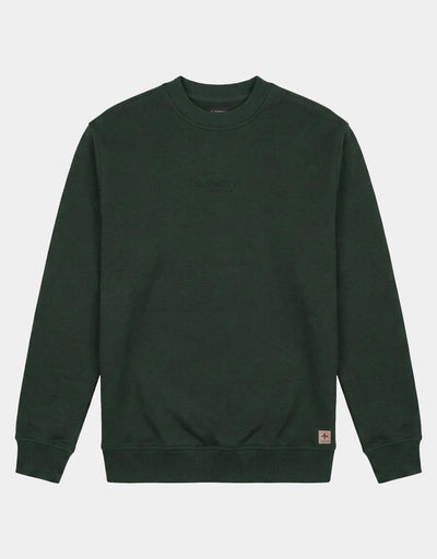 Felpa girocollo relaxed fit con ricamo in tono