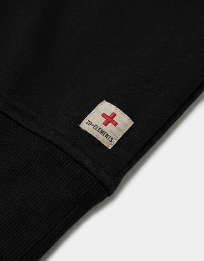 Felpa girocollo relaxed fit con ricamo in tono