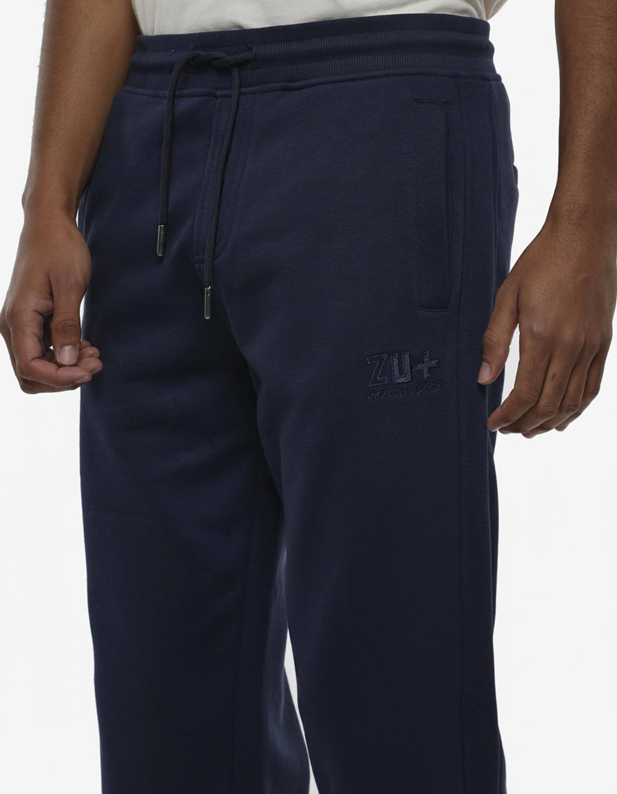 Pantaloni in felpa con ricamo in tono
