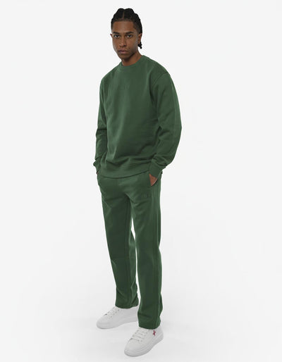 Pantaloni in felpa con ricamo in tono