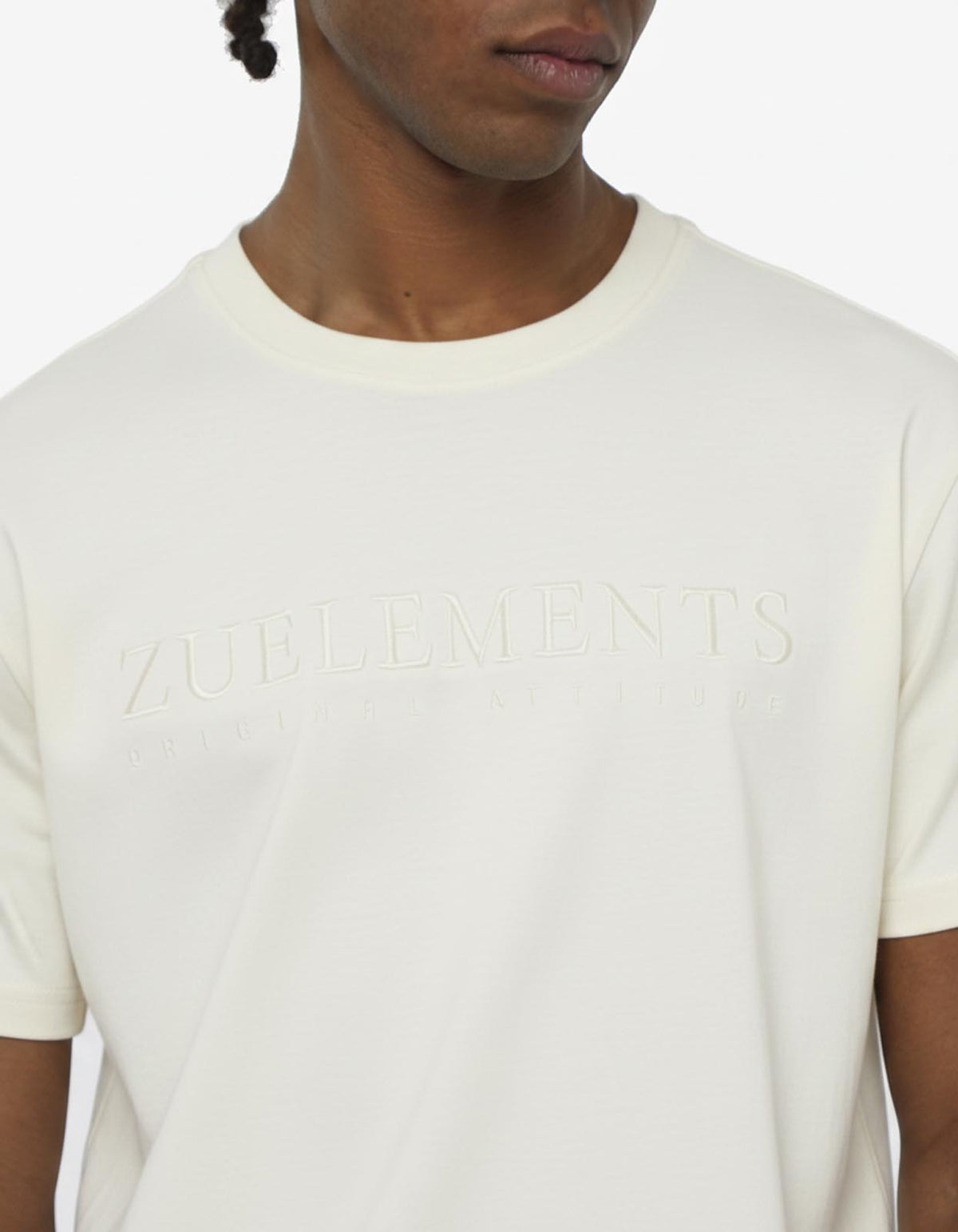 T-shirt a mezze maniche con ricamo in tono