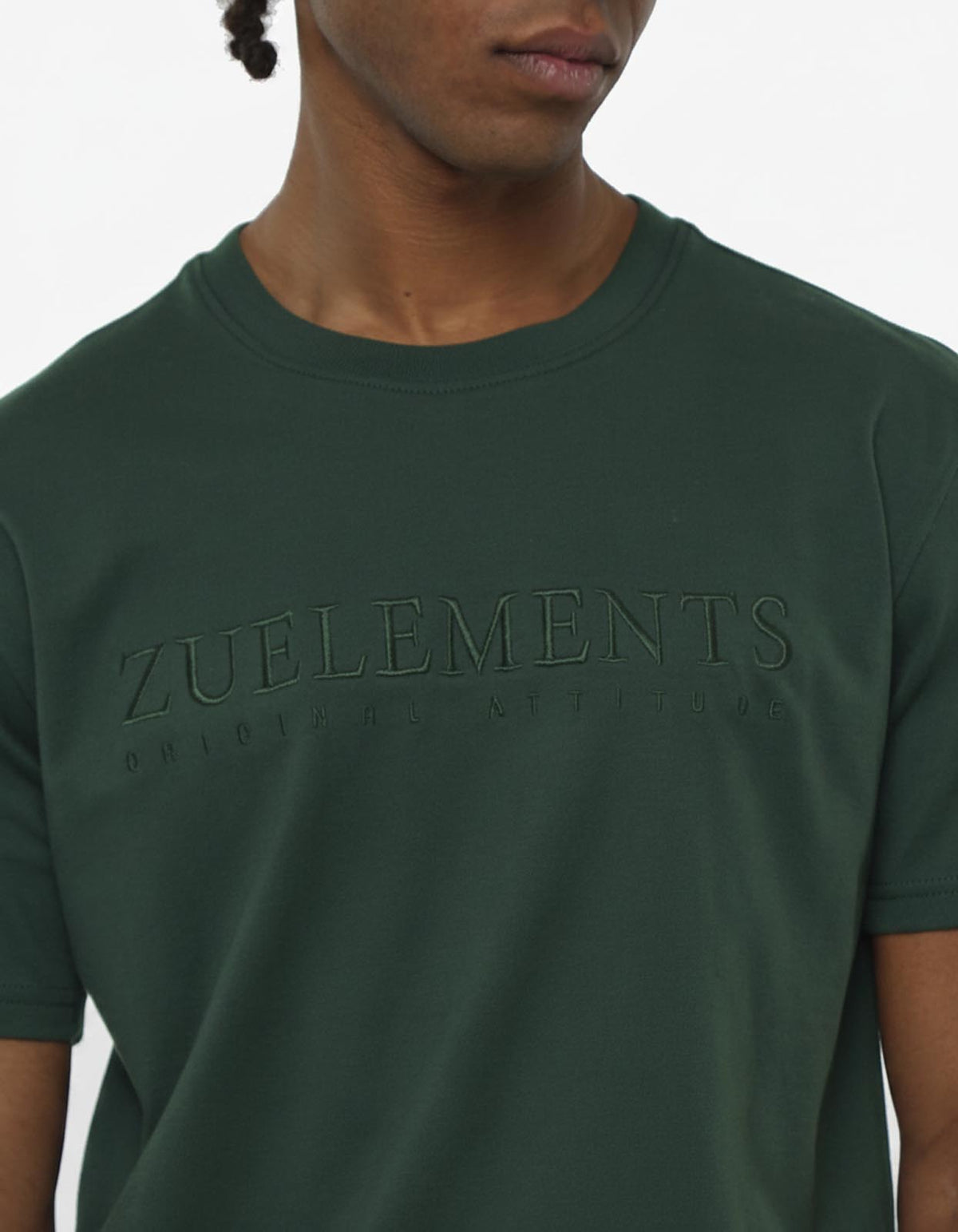 T-shirt a mezze maniche con ricamo in tono