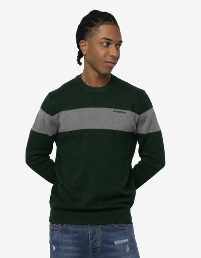 Maglia mezzo collo bicolore in viscosa