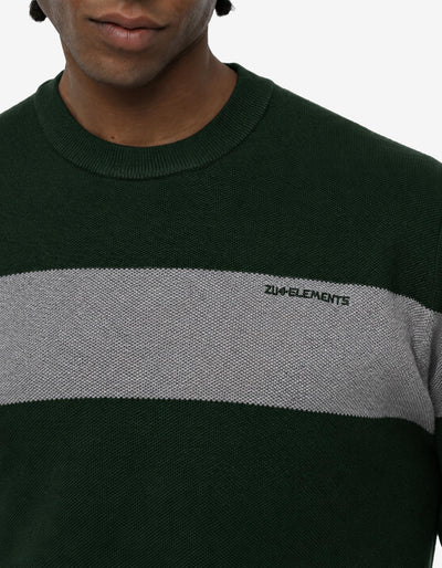 Maglia mezzo collo bicolore in viscosa