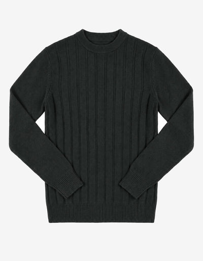 Maglia girocollo a righe in viscosa