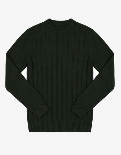 Maglia girocollo a righe in viscosa
