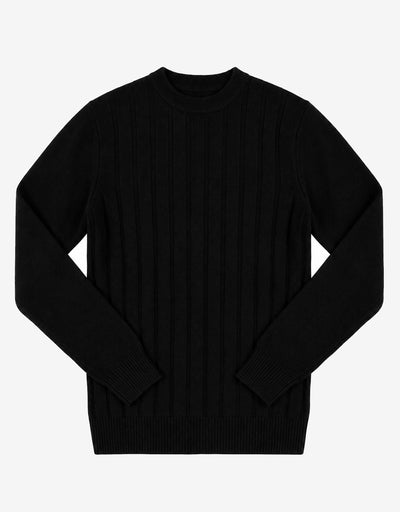Maglia girocollo a righe in viscosa