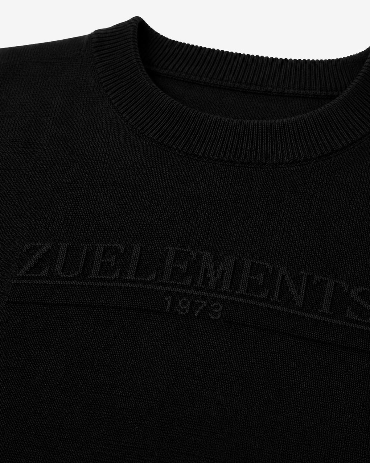 Maglia girocollo in viscosa con motivo jacquard