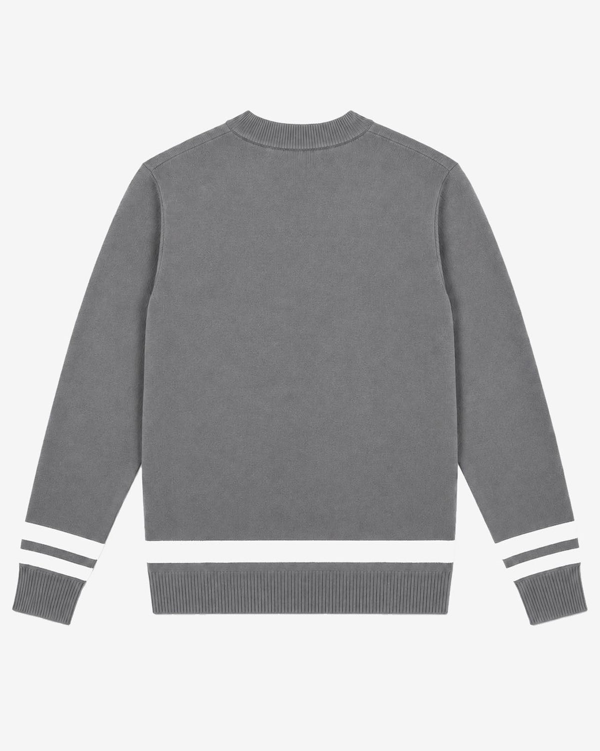Maglia girocollo in viscosa con motivo jacquard