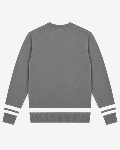Maglia girocollo in viscosa con motivo jacquard