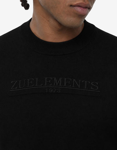 Maglia girocollo in viscosa con motivo jacquard