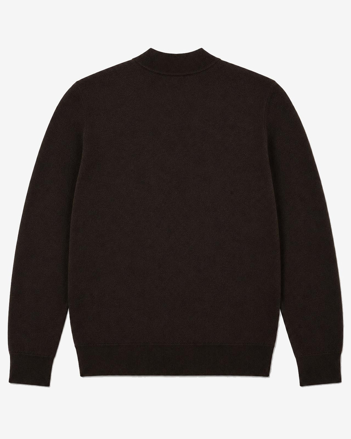 Maglia mezzo collo in viscosa con ricamo sul fondo