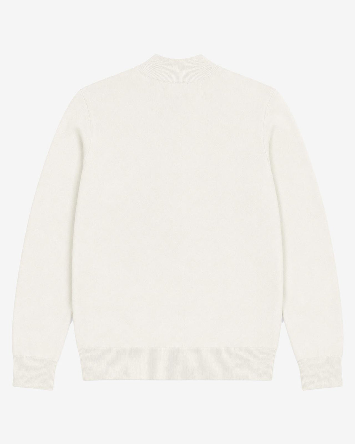 Maglia mezzo collo in viscosa con ricamo sul fondo