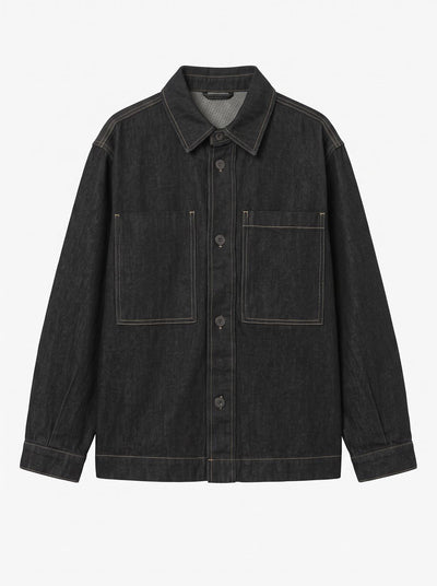 Overshirt in denim lavaggio zero