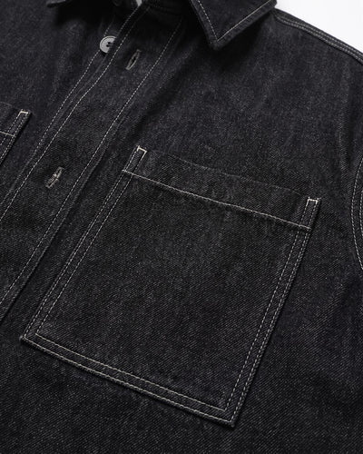Overshirt in denim lavaggio zero