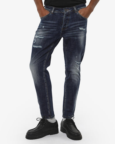 Jeans capri fit Cocker dark blue