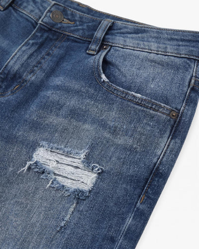 Jeans capri fit Cocker medium blue