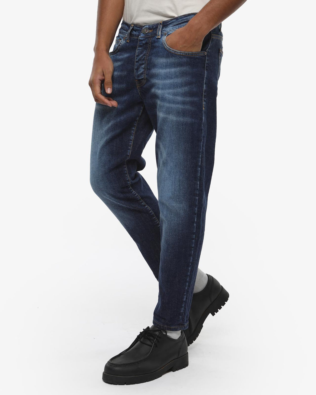 Jeans capri fit Cocker dark blue