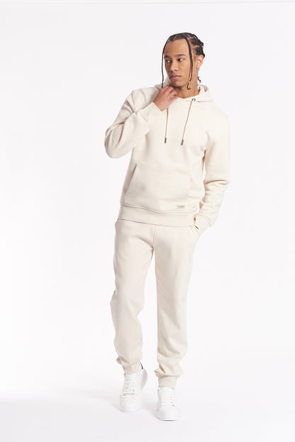 Felpa con cappuccio e micrologo in tono