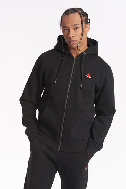 Felpa con Zip e Cappuccio "ZU Seventy Three"