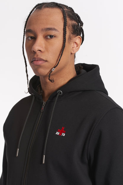 Felpa con Zip e Cappuccio "ZU Seventy Three"