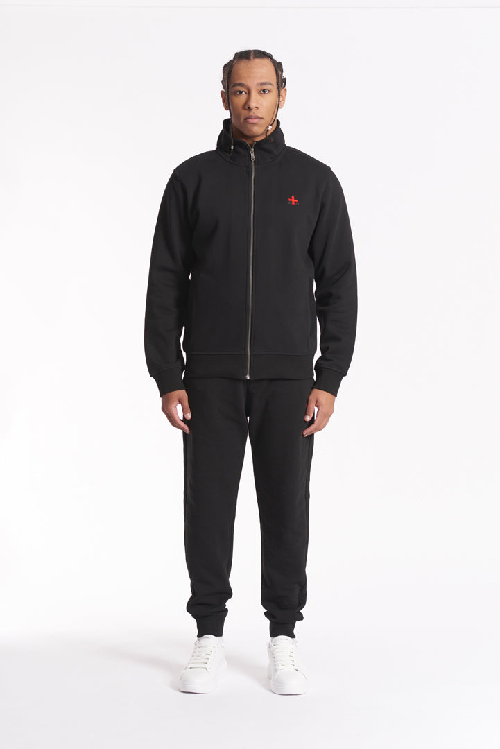 Felpa con zip e collo alto "Zu Seventy Three"
